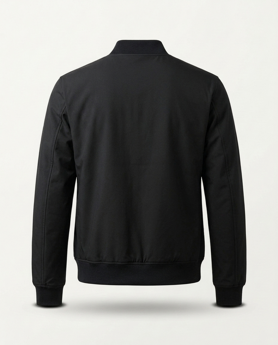 Bomber Jacket Clean Standard in black, back view