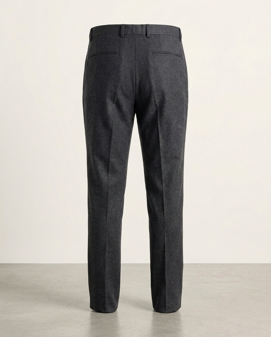 Tailored Trousers Soft Grainline in charcoal, back view